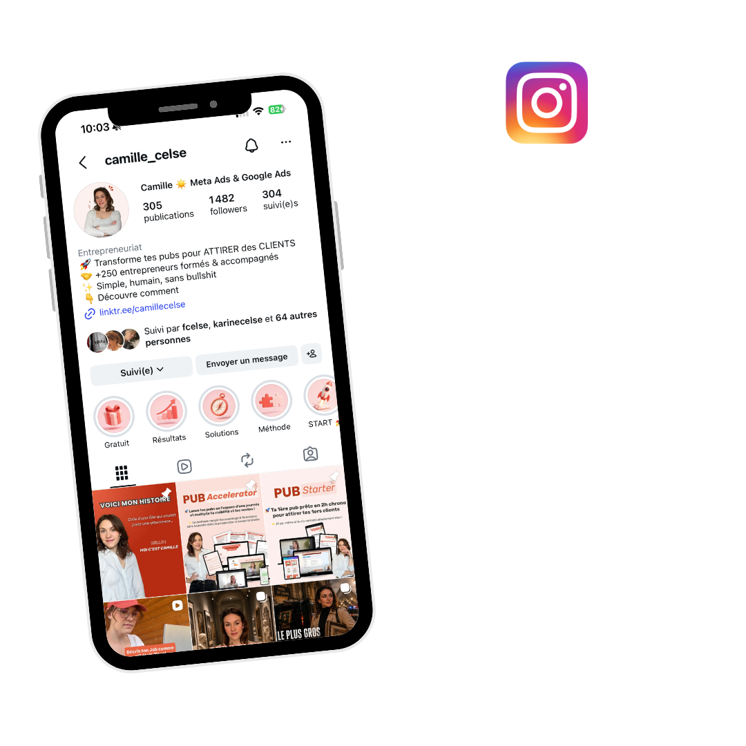 Aperçu Instagram de Camille Celse